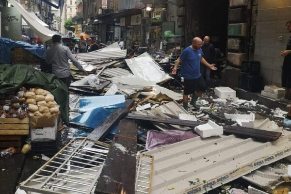 Bomba d’acqua a Napoli, tragedie sfiorate al Vomero e alla Pignasecca