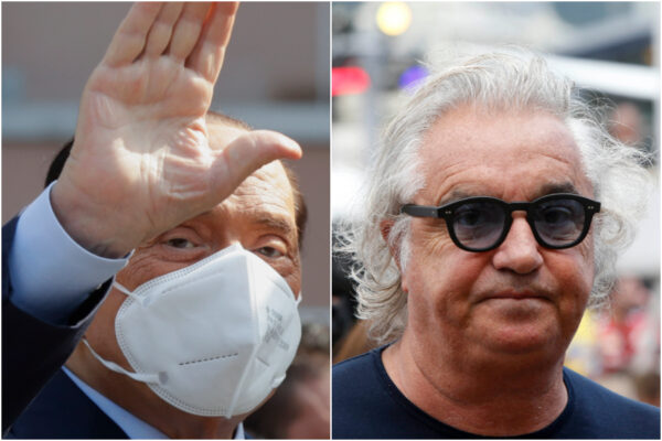 Berlusconi dopo il covid: “Ho temuto di non farcela”. Briatore minimizza: “Sono stato peggio per una polmonite”
