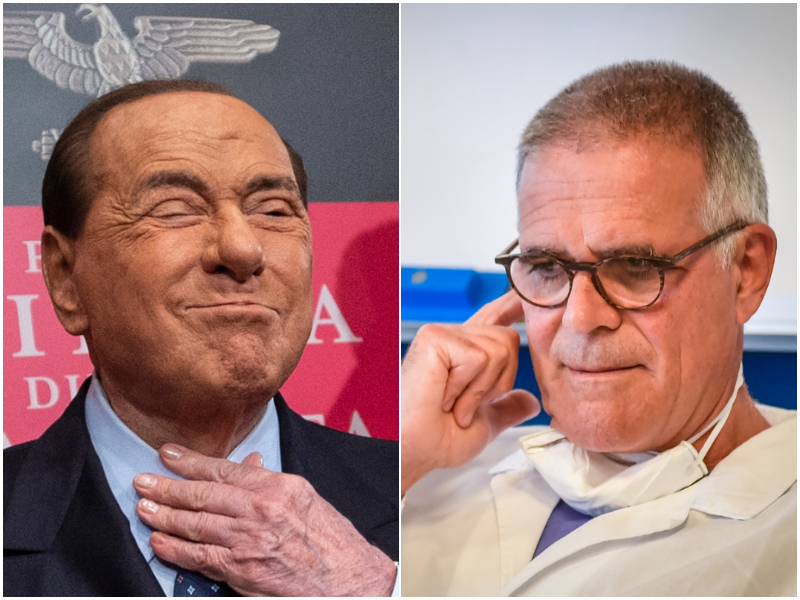Berlusconi smentisce Zangrillo: “Io tra i primi 5 al San Raffaele per forza del virus”