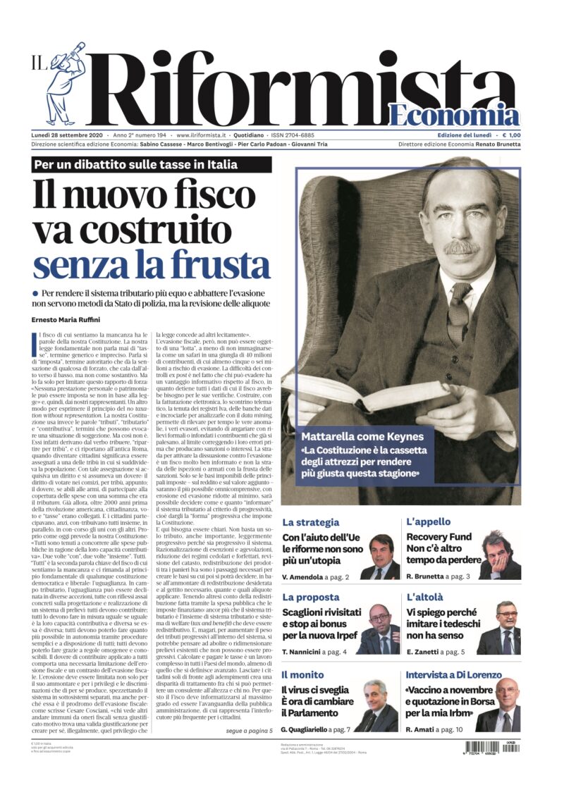 Quotidiano del 28 settembre 2020