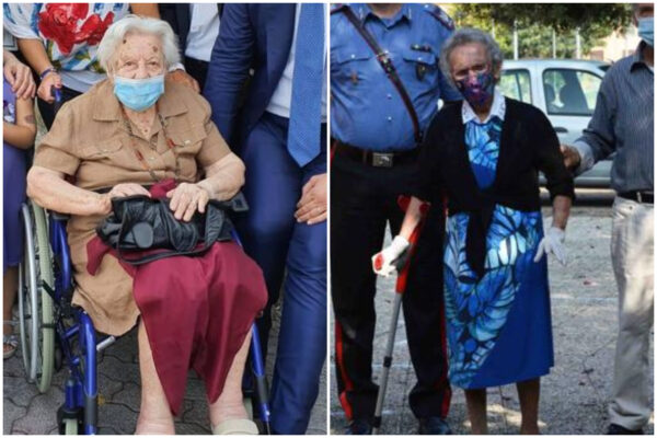 Luisa e Margherita, le due nonnine ultracentenarie più forti del Covid-19: “Non pensavamo di votare ancora”
