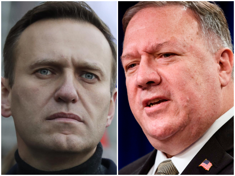 Navalny, Pompeo accusa la Russia: “Avvelenamento ordinato da alti funzionari”