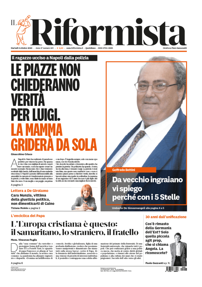 Quotidiano del 6 ottobre 2020