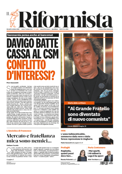Quotidiano dell’8 ottobre 2020