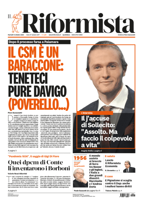 Quotidiano del 13 ottobre 2020
