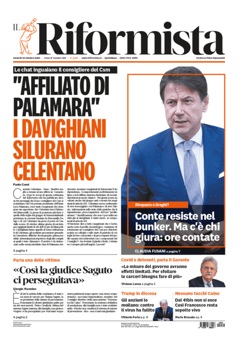 Quotidiano del 30 ottobre 2020