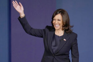 Ritratto di Kamala Harris, la top cop vice di Biden