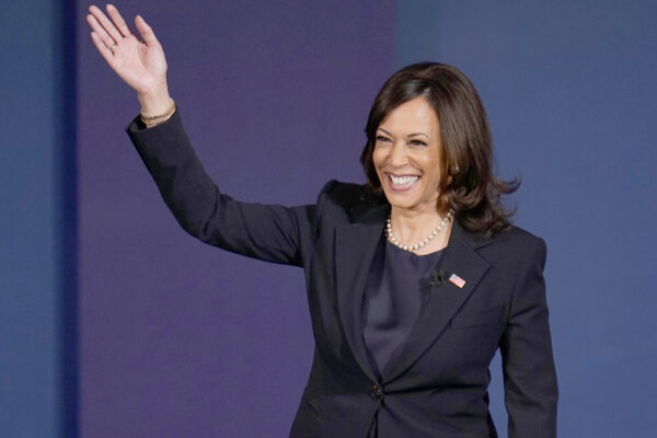 Ritratto di Kamala Harris, la top cop vice di Biden