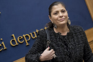 Foto Roberto Monaldo / LaPresse
18-02-2020 Roma
Politica
La Governatrice della regione Calabria Jole Santelli nomina Capitano Ultimo assessore all’Ambiente 
Nella foto Jole Santelli

Photo Roberto Monaldo / LaPresse
18-02-2020 Rome (Italy)
The Governor of the Calabria region Jole Santelli appoints Capitano Ultimo Assessor for the Environment
In the pic Jole Santelli