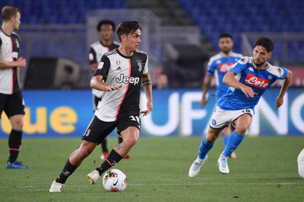Foto Alfredo Falcone – LaPresse17/06/2020 Roma ( Italia)Sport CalcioJuventus – NapoliFiinale Coppa Italia Coca Cola 2019 2020 – Stadio Olimpico di RomaNella foto:dybalaPhoto Alfredo Falcone – LaPresse17/06/2020 Roma (Italy)Sport SoccerJuventus – NapoliItalian coca cola cup final Match 2019 2020 – Olimpico Stadium of RomaIn the pic:dybala