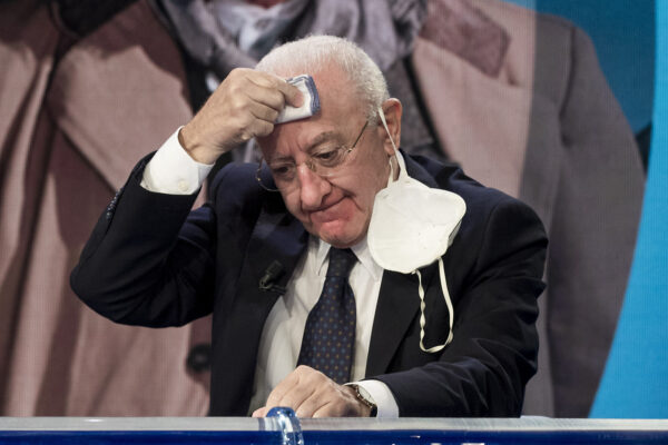 Foto Roberto Monaldo / LaPresse
29-09-2020 Roma
Politica
Trasmissione tv "Porta a Porta"
Nella foto: Vincenzo De Luca
Photo Roberto Monaldo / LaPresse
29-09-2020 Rome (Italy)
PoliticsTv program "Porta a Porta"
In the pic: Vincenzo De Luca Foto Roberto Monaldo / LaPresse
29-09-2020 Roma
Politica
Trasmissione tv "Porta a Porta"
Nella foto: Vincenzo De Luca
Photo Roberto Monaldo / LaPresse
29-09-2020 Rome (Italy)
PoliticsTv program "Porta a Porta"
In the pic: Vincenzo De Luca