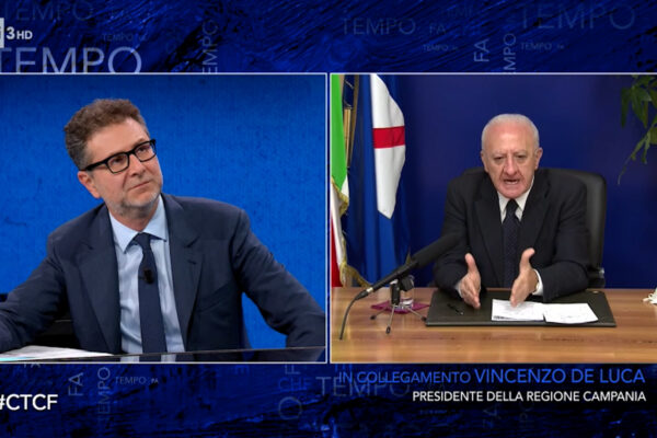 Vincenzo De Luca a Che Tempo che Fa, il video integrale dell’intervista di Fabio Fazio