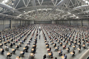 Foto Ufficio Stampa ANPAL – LaPresse
18-06-2019 Roma, Italia 
Cronaca Reddito di cittadinanza, il concorso per Navigator alla Fiera di Roma
Nella foto: la sede dell’esame 
DISTRIBUTION FREE OF CHARGE – NOT FOR SALE