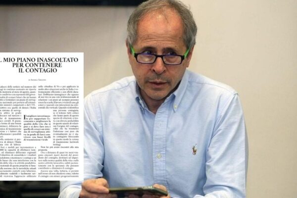 Il piano di Crisanti su tamponi e tracciamenti ignorato dal Governo: “Così si potevano evitare chiusure”