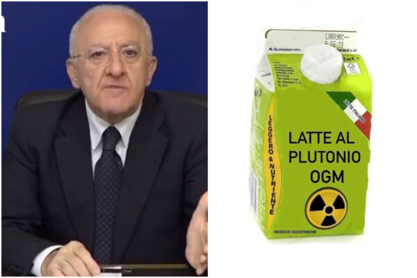 Figlia cresciuta con latte al plutonio, De Luca: “Solo una battuta, per le mamme faccio cose concrete”