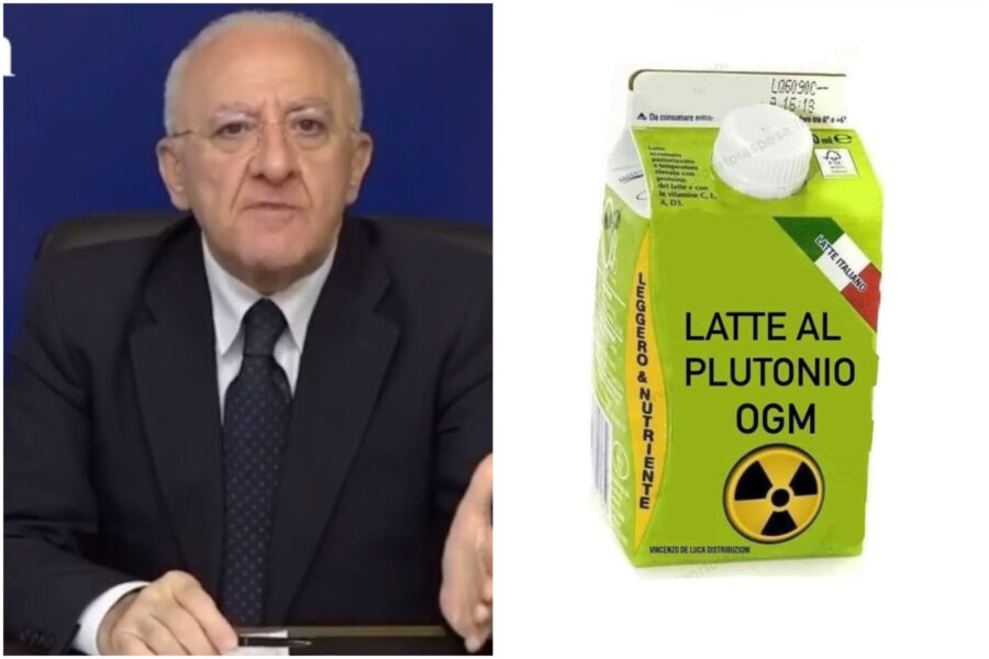 Figlia cresciuta con latte al plutonio, De Luca: “Solo una battuta, per le mamme faccio cose concrete”