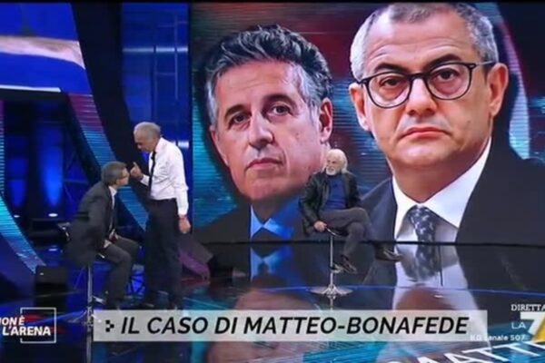 Non è l’Arena, va in onda la faida tra i manettari: da un lato davighiani dall’altro dimatteisti