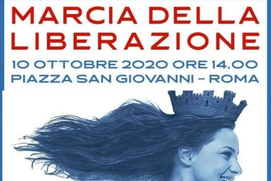 Sovranisti in piazza a Roma per la ‘Marcia della Liberazione’ tra ‘No’ al 5G e all’Euro e appelli alla disobbedienza