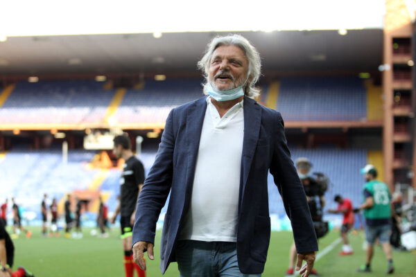Ferrero si traveste da virologo, show del presidente della Samp: “Di Coronavirus non si muore, stadi aperti al 30%”