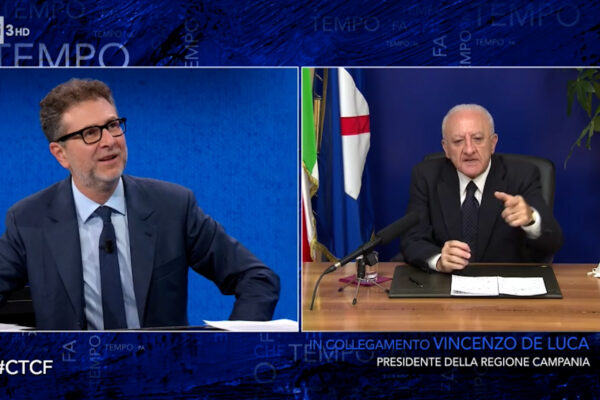 De Luca chiede di Ranucci a Fazio: “Il suo collega poi è stato licenziato?”