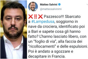 I tweet dei Salvini sui decapitati superano ogni confine di decenza I tweet dei Salvini sui decapitati superano ogni confine di decenza