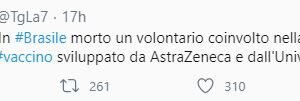 Volontario morto prima della sperimentazione del vaccino anti Covid, la ‘non notizia’ che diventa un assist ai no-vax