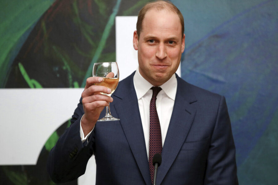 Britain’s Prince William speaks during a reception held by Irish Tanaiste, Simon Coveney, in Dublin, Ireland, Wednesday, March 4, 2020, as part of their three-day visit to Ireland. (Phil Noble/Pool Photo via AP)