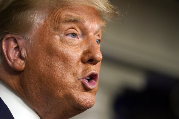 President Donald Trump speaks at the White House, Thursday, Nov. 5, 2020, in Washington. (AP Photo/Evan Vucci) President Donald Trump speaks at the White House, Thursday, Nov. 5, 2020, in Washington. (AP Photo/Evan Vucci)
