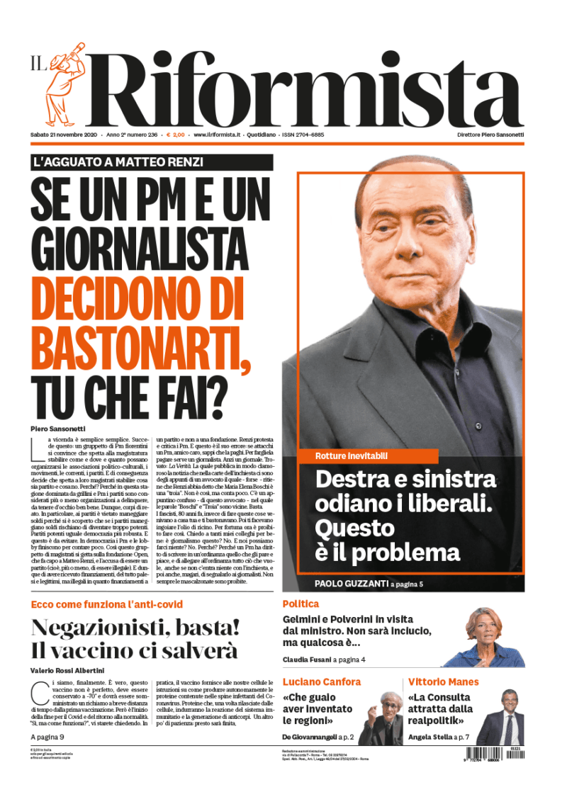 Quotidiano del 21 novembre 2020