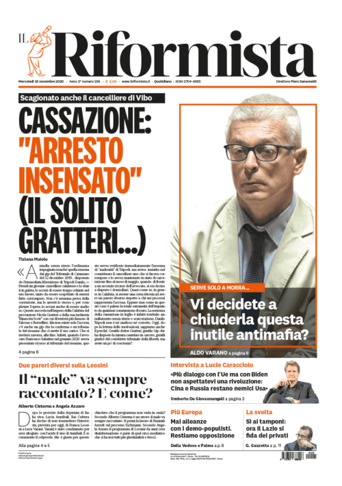Quotidiano del 25 novembre 2020