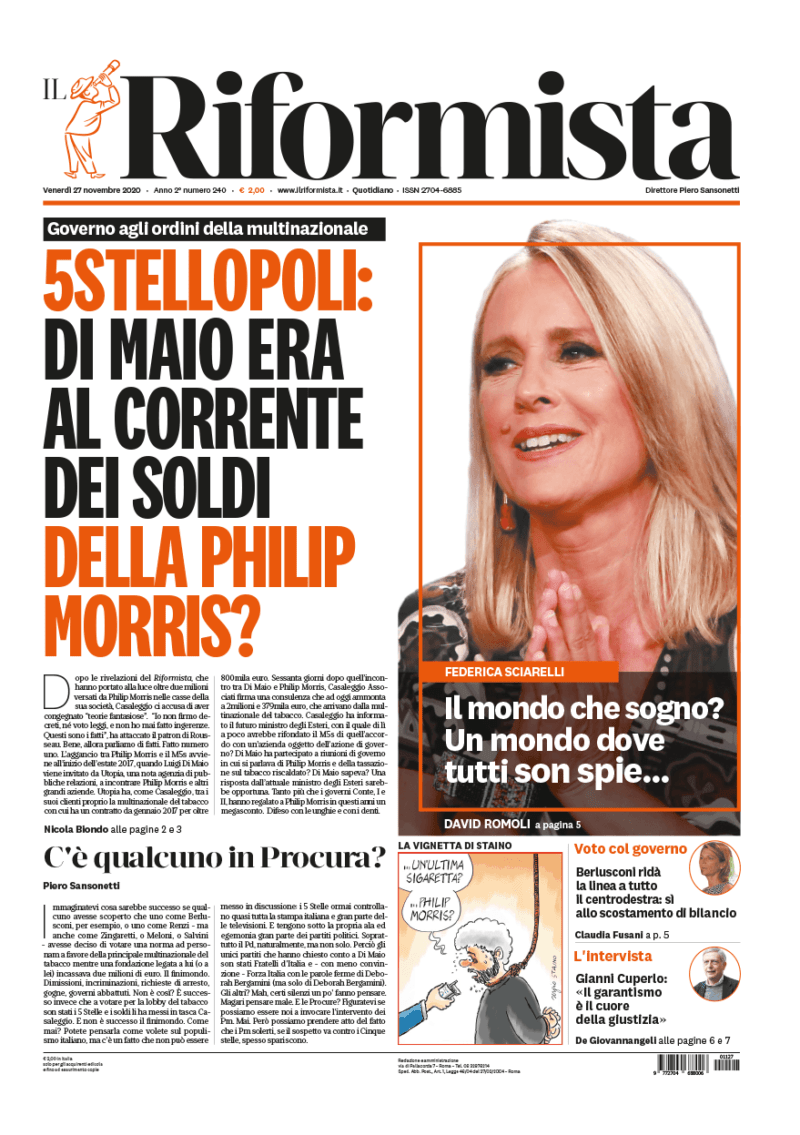 Quotidiano del 27 novembre 2020