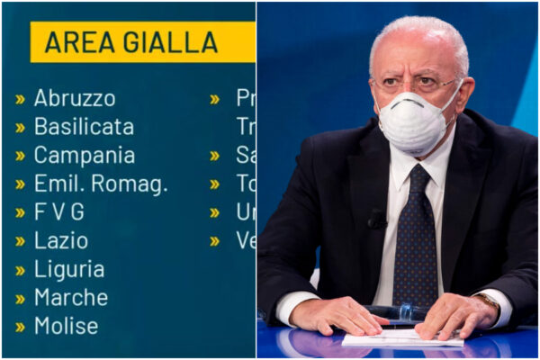 Cosa vuol dire ‘Campania gialla’: regione a rischio moderato