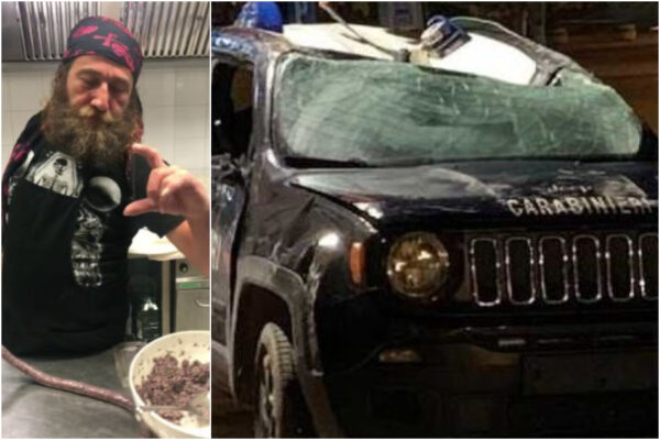 Ritirata la patente allo chef di ‘4 Ristoranti’, lui ribalta l’auto dei carabinieri con una ruspa Ritirata la patente allo chef di ‘4 Ristoranti’, lui ribalta l’auto dei carabinieri con una ruspa