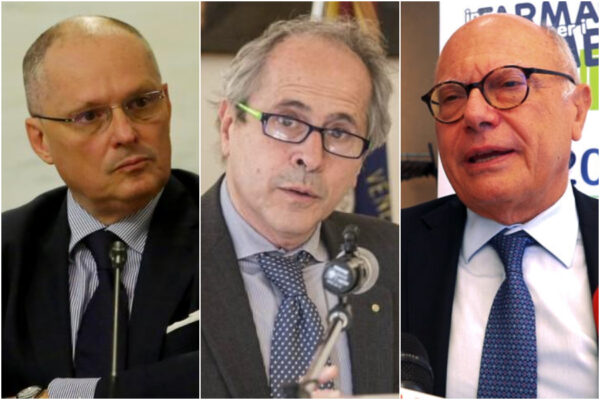 Da sinistra: Ricciardi, Crisanti, Galli