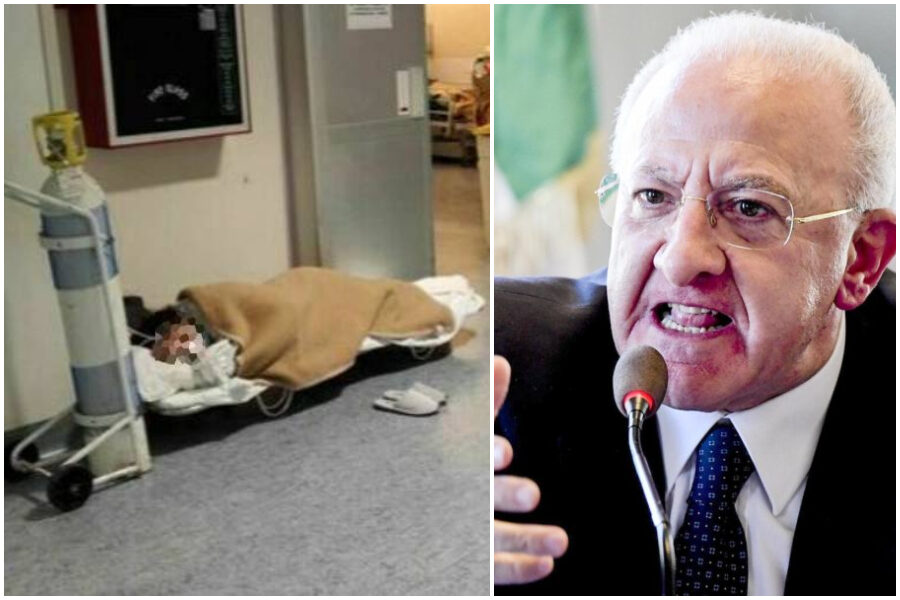 De Luca sui ricoverati sulle barelle a Rivoli: “Se fosse successo Napoli sarebbe stata la fine del mondo”