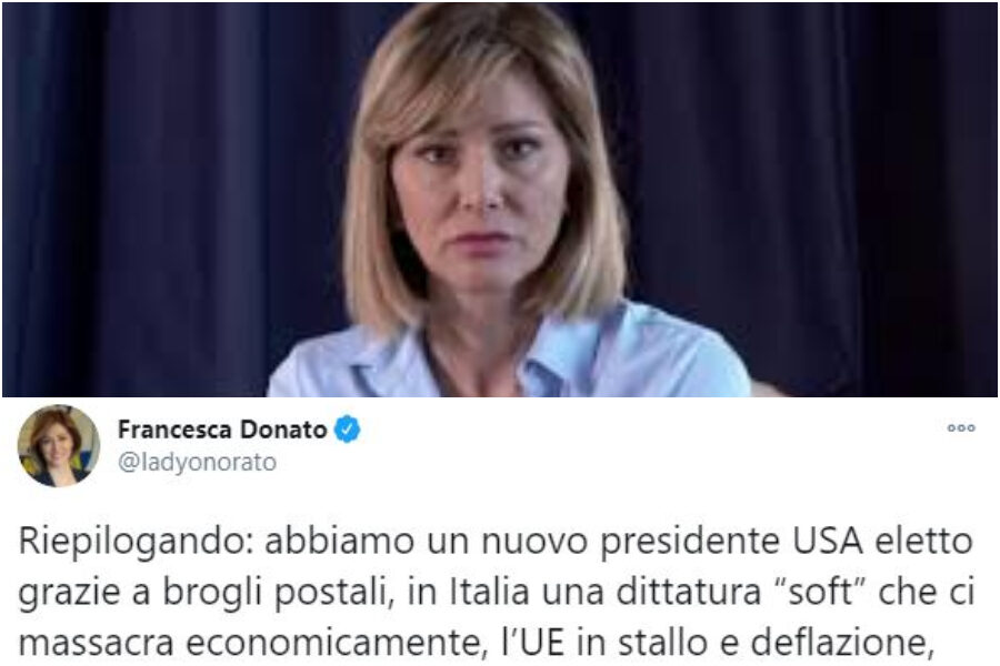 Francesca Donato, l’europarlamentare leghista che rilancia le teorie del complotto sui brogli postali contro Trump