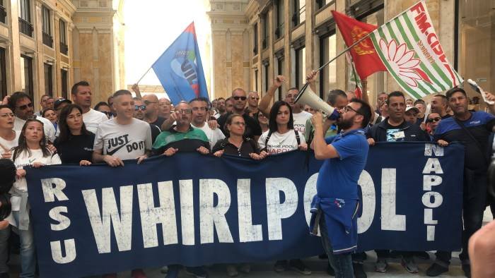 Whirlpool: Fim-Fiom-Uilm, adesione in massa a sciopero In tutta la Campania