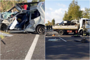 Carambola tra camion e auto, un morto e due feriti per un incidente frontale nel Trapanese