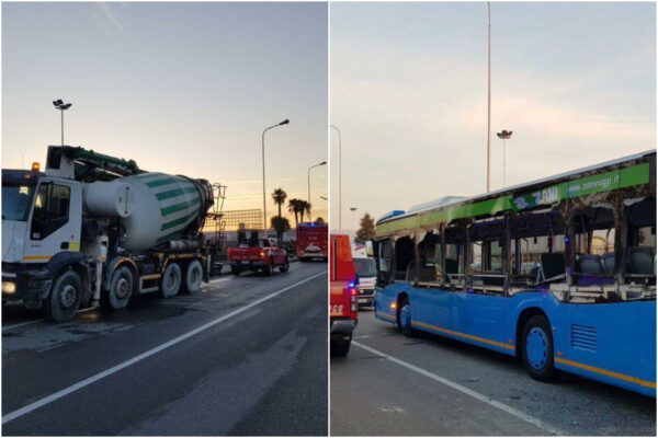 Camion contro autobus, fiancata distrutta e cinque ragazzi feriti nell’impatto Camion contro autobus, fiancata distrutta e cinque ragazzi feriti nell’impatto