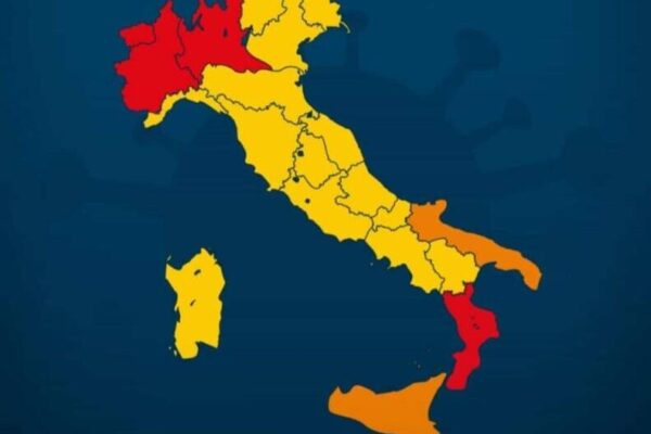Giallo, arancione e rosso: un nuovo tricolore che penalizza tutte le regioni