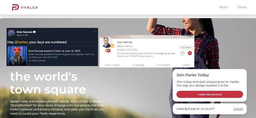 Cos’è Parler, il social network simile a Twitter che piace all’estrema destra e a Trump