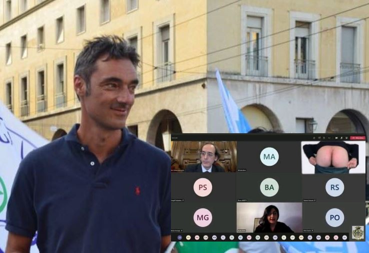Priamo Bocchi, il consigliere di Fratelli d’Italia che mostra la foto di un sedere mentre si parla di violenza sulle donne