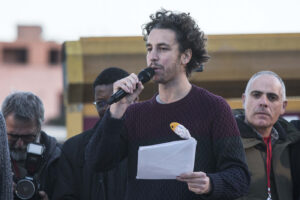Foto LaPresse – Andrea Panegrossi
14/12/2019 – Roma, Italia. POLITICA
La manifestazione delle sardine a piazza
San Giovanni.
Mattia Santori


 
Photo LaPresse – Andrea Panegrossi
14/12/2019- Rome, Italy
The manifestation of sardines in Piazza San Giovanni