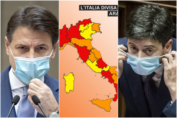 Colore Regioni: Lombardia, Piemonte e Calabria in zona arancione. Liguria e Sicilia scendono a ‘gialla’