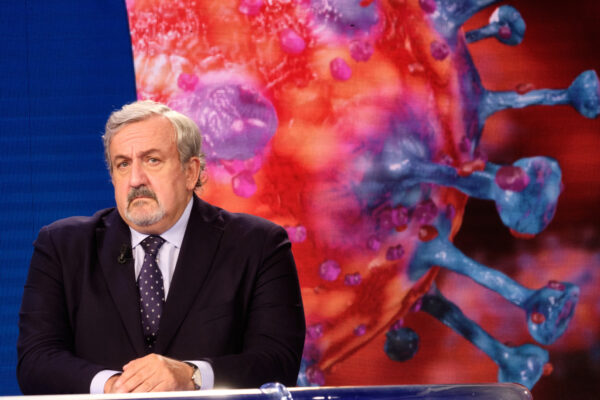 Foto Mauro Scrobogna /LaPresse
13–10-2020 Roma, Italia
Politica
RAI – trasmissione ‘Porta a Porta’
Nella foto: Michele Emiliano Presidente Regione Puglia

Photo Mauro Scrobogna /LaPresse
October 13, 2020  Rome, Italy
Politics
RAI – ‘Porta a Porta’ broadcast
In the photo: Michele Emiliano President of the Puglia Region