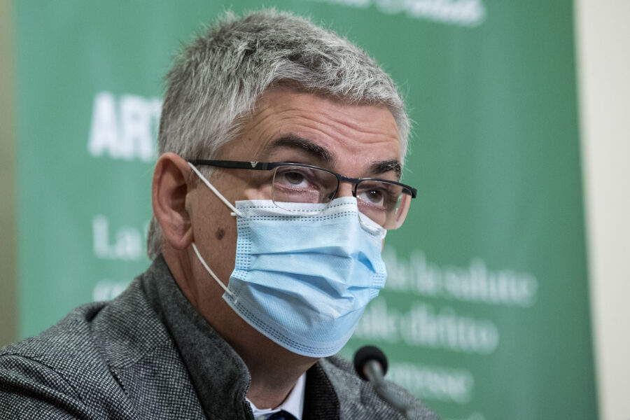 Foto Roberto Monaldo / LaPresse
12-12-2020 Roma
Politica
Ministero della Salute – Conferenza stampa sulla situazione epidemiologica Covid-19
Nella foto Silvio Brusaferro (Iss)

Photo Roberto Monaldo / LaPresse 
12-12-2020 Rome (Italy) 
Ministry of Health – Press conference on the Covid-19 epidemiological situation 
In the pic Silvio Brusaferro