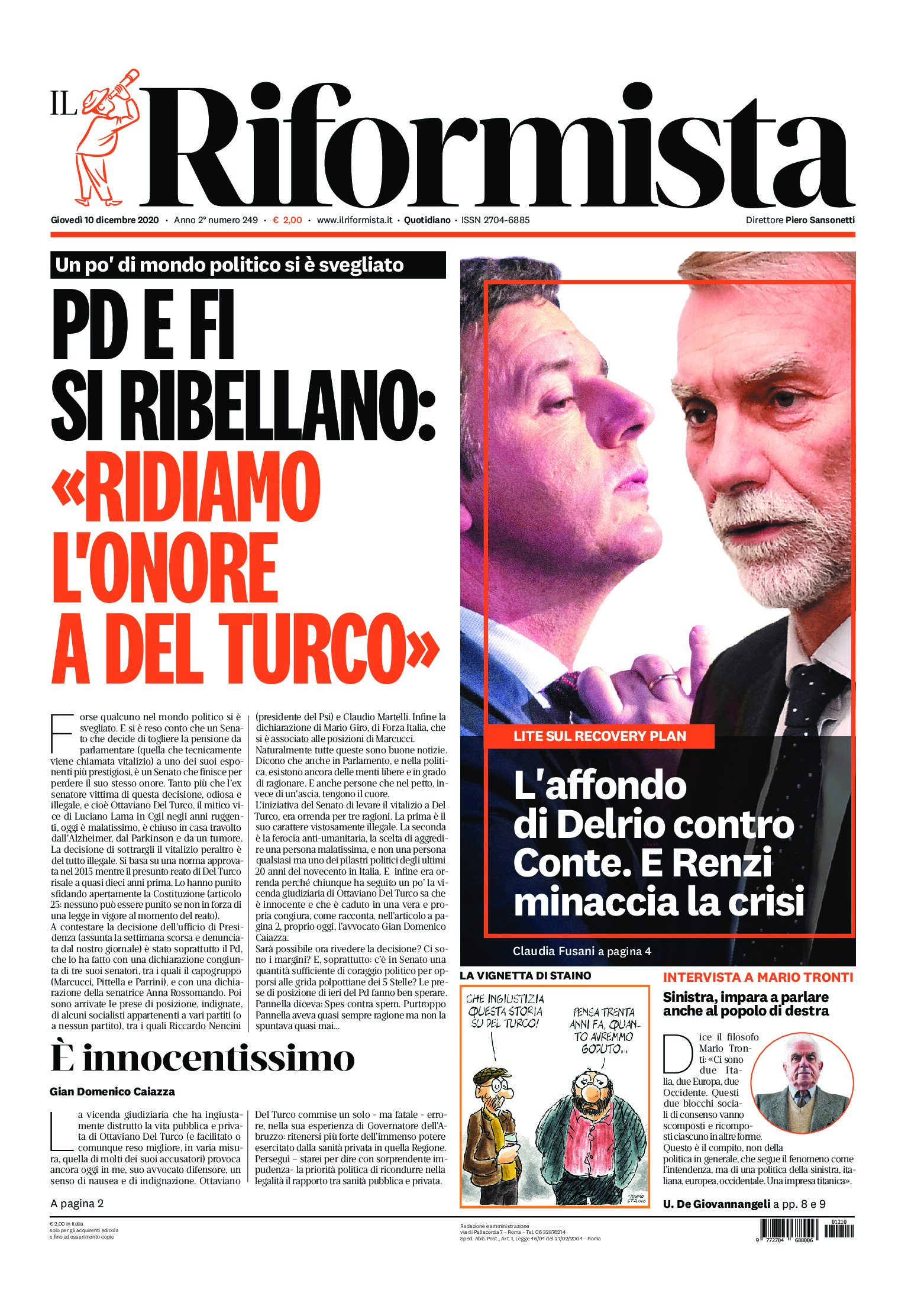Quotidiano del 10 dicembre 2020