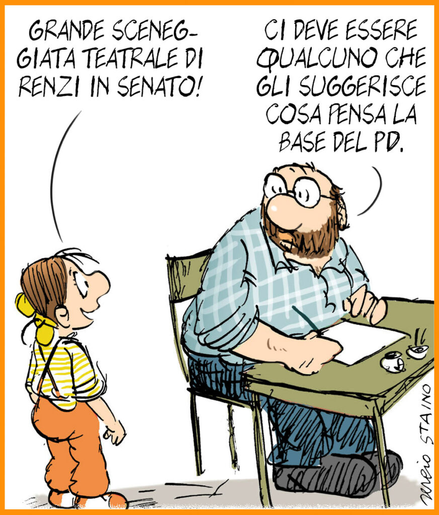 La vignetta di Sergio Staino dell’11 dicembre 2020