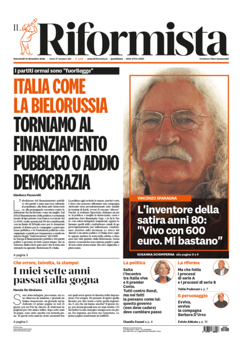 Quotidiano del 16 dicembre 2020