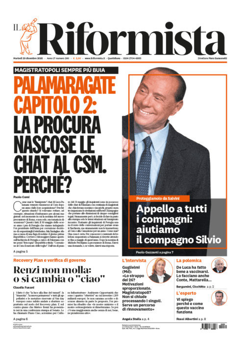 Quotidiano del 29 dicembre 2020